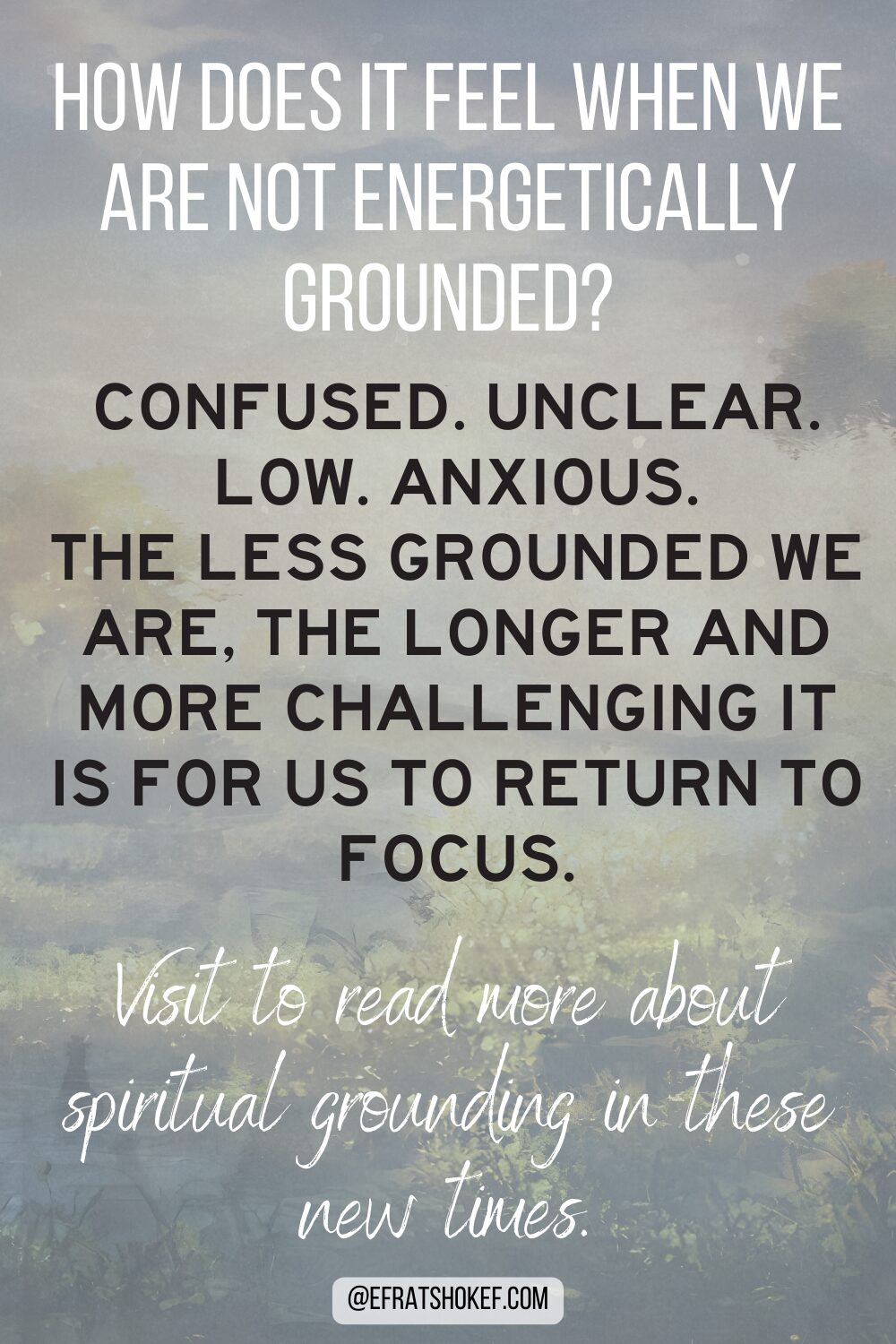 Energetic grounding to our physical body: Are you grounded? Is your child?