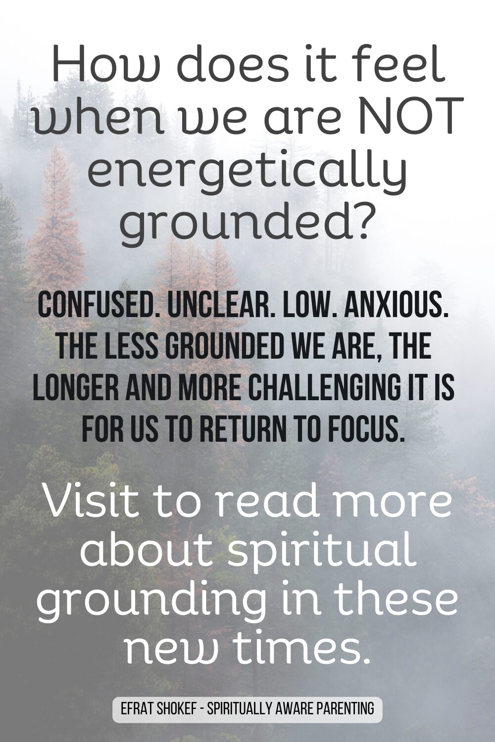 Energetic grounding to our physical body: Are you grounded? Is your child?
