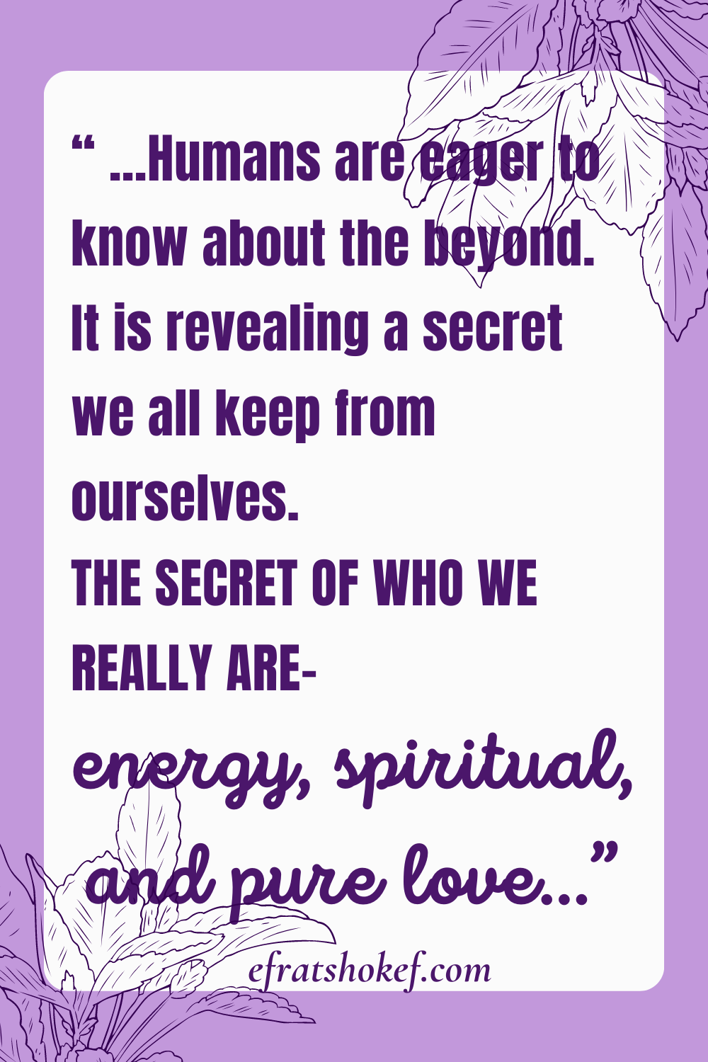 Share the beauty, the wonder, the tranquility, and being love: A letter to myself