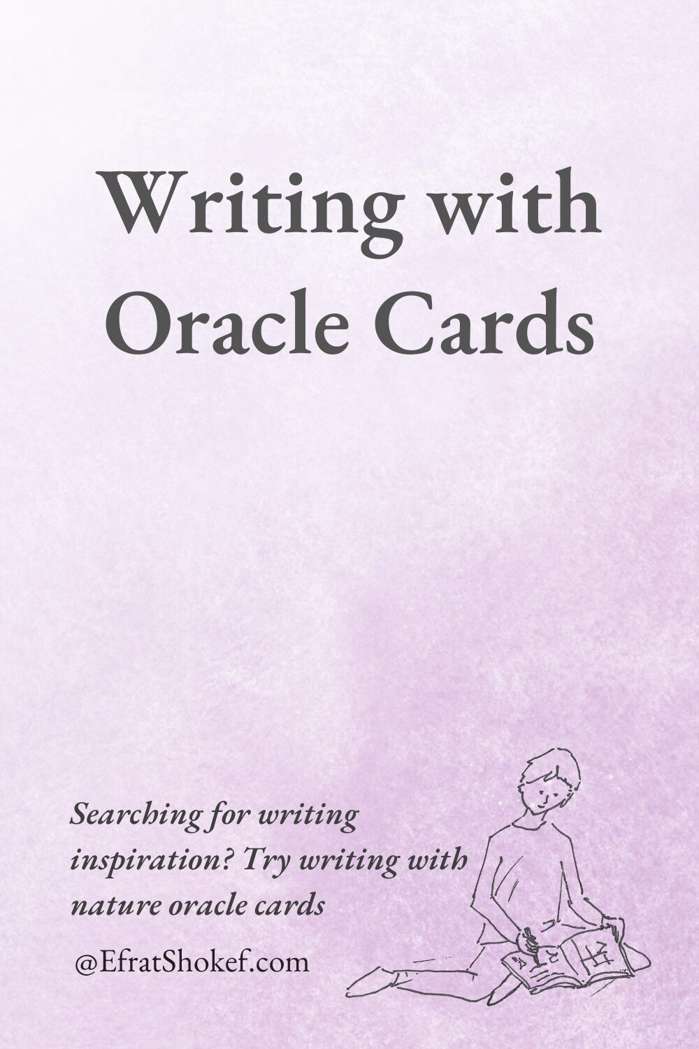 Searching for writing inspiration? Try writing with nature oracle cards.