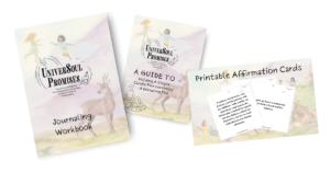 UniverSoul Promises Complimentary Resource: Workbook, Affirmations.